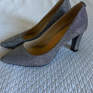 Michael Kors silver pumps